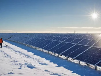 Jak przygotować farmę fotowoltaiczną do zimy — odśnieżanie i usuwanie lodu
